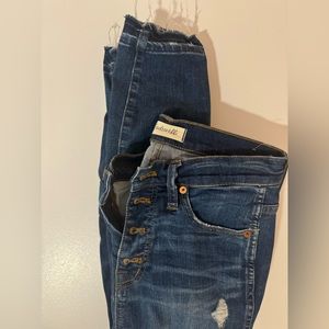 Madewell 10inch Skinny High Waisted Jeans in size 26 pristine condition